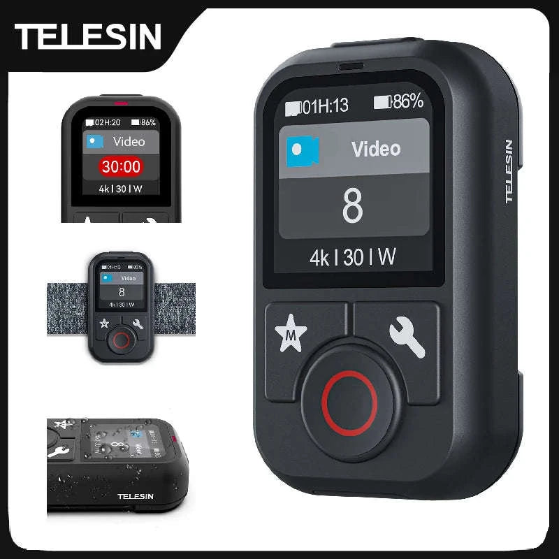 Telesin Waterproof Bluetooth Remote Control for GoPro Cameras-remote