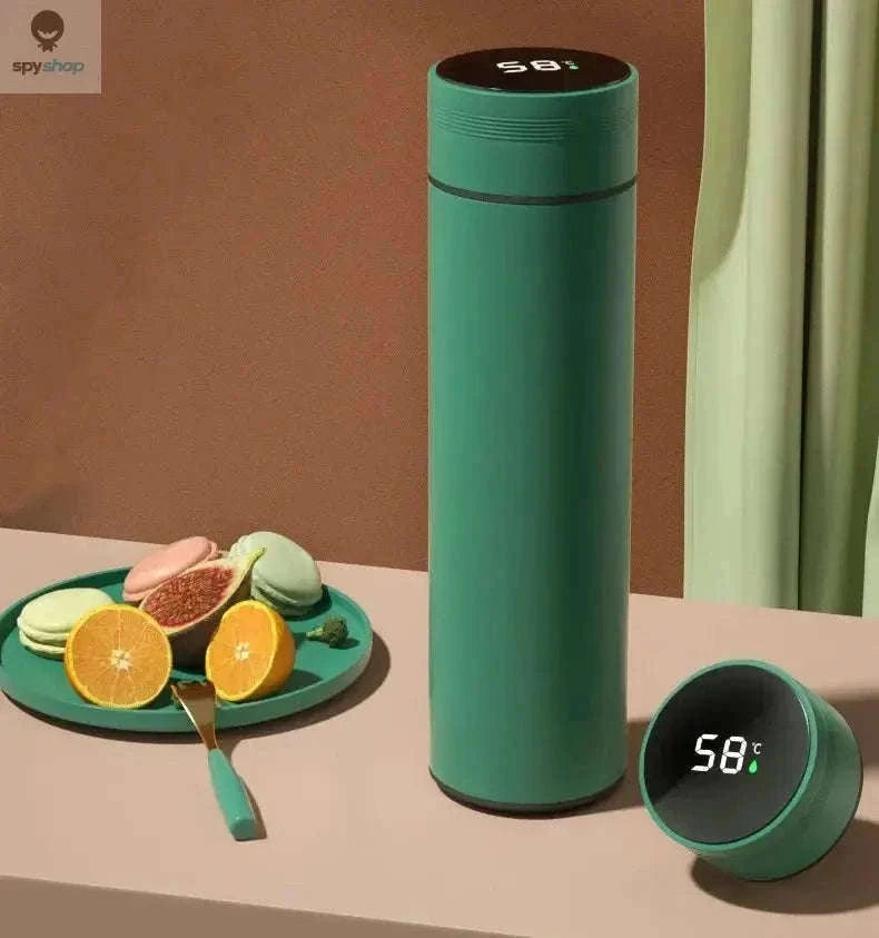 Temperature Display Thermos Cup 500ml Vacuum-Insulated Bottle-Black / 500ml