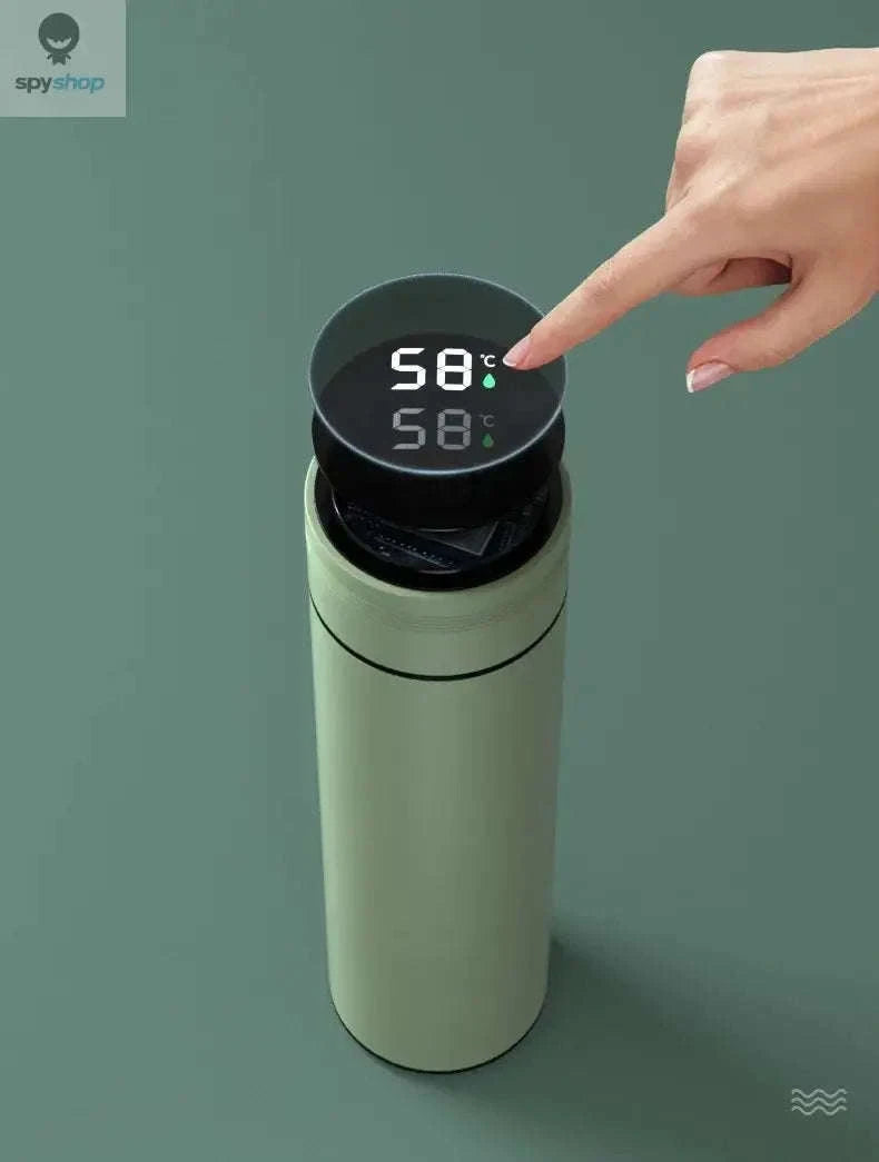Temperature Display Thermos Cup – 500ml Vacuum-Insulated Smart Bottle-Black / 500ml