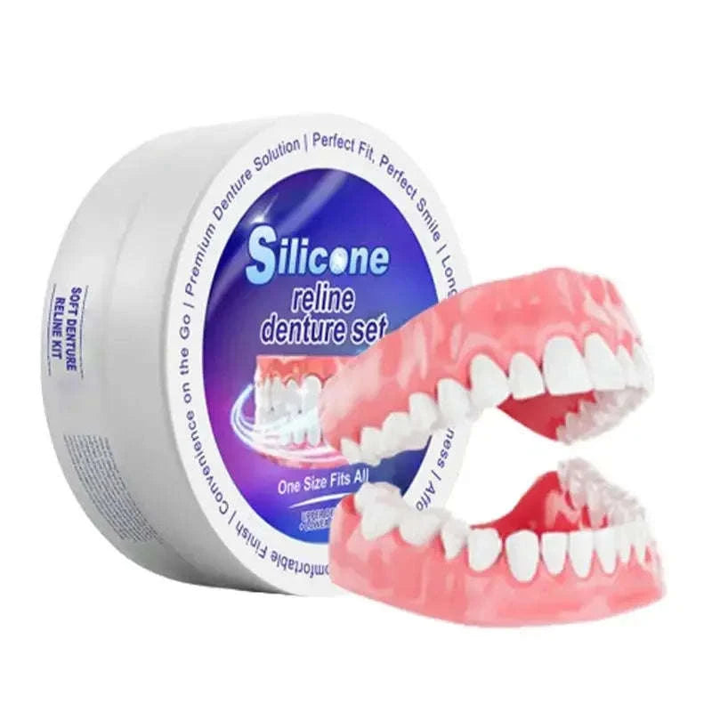 Temporary Denture Reliner Kit for Comfortable Secure Fit-A / United States
