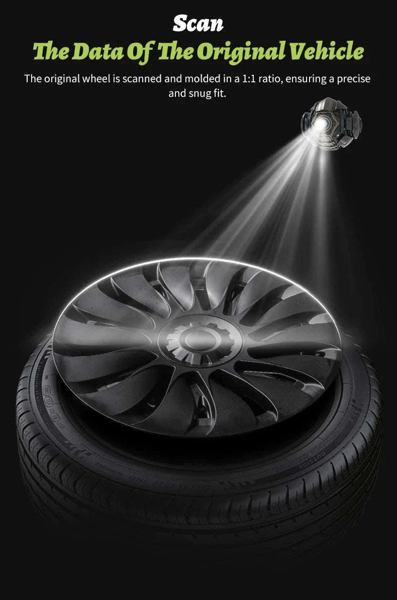 Tesla Model Y 19-Inch Wheel Cover Set-Cyclone Style / france