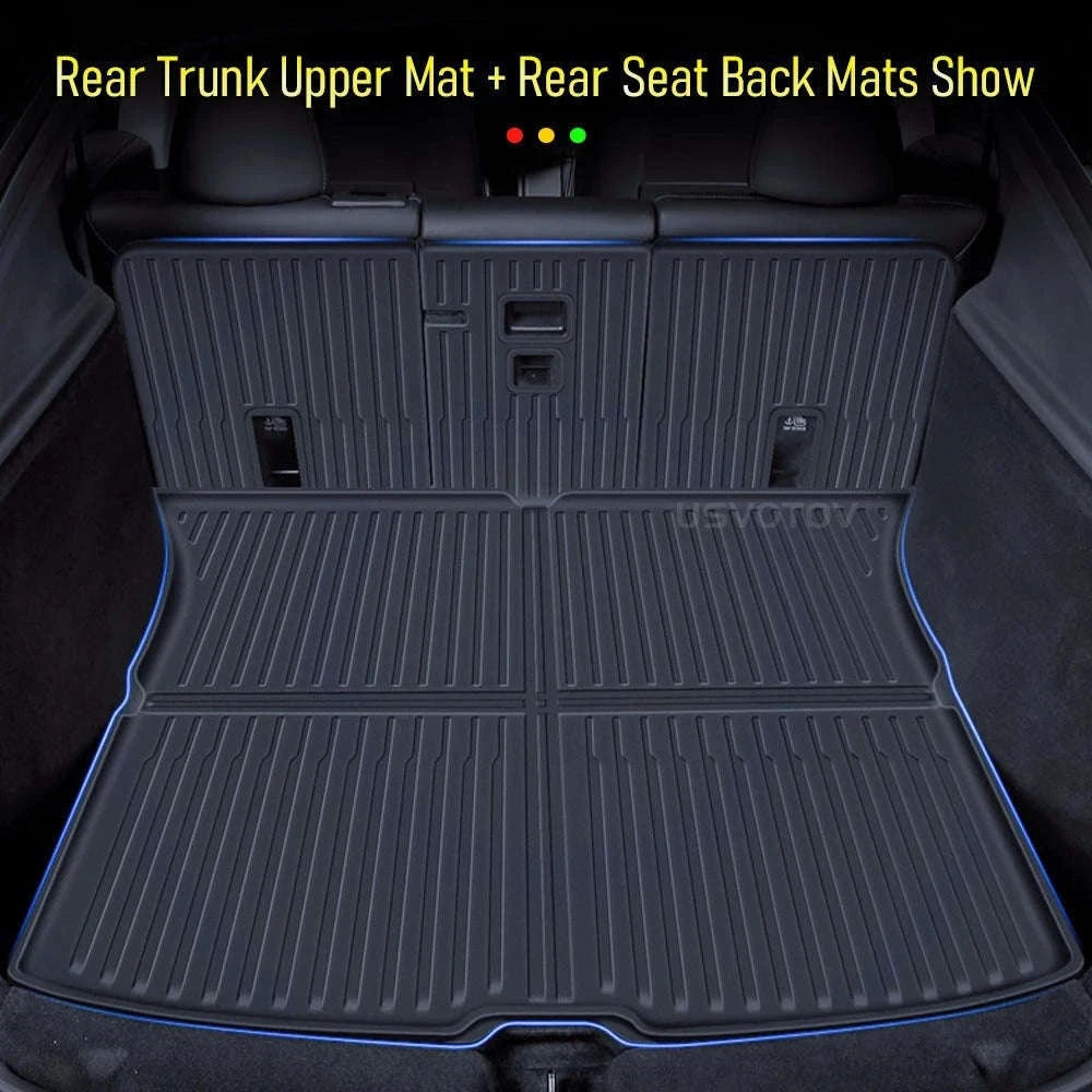 Tesla Model Y All-Weather Floor Mats and Cargo Protectors-RHD Y 9pcs
