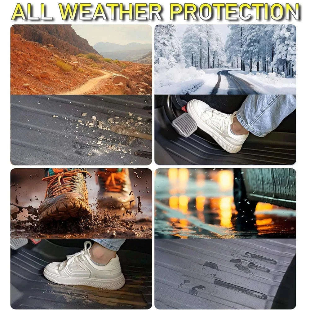 Tesla Model Y All-Weather Floor Mats and Cargo Protectors-RHD Y 9pcs