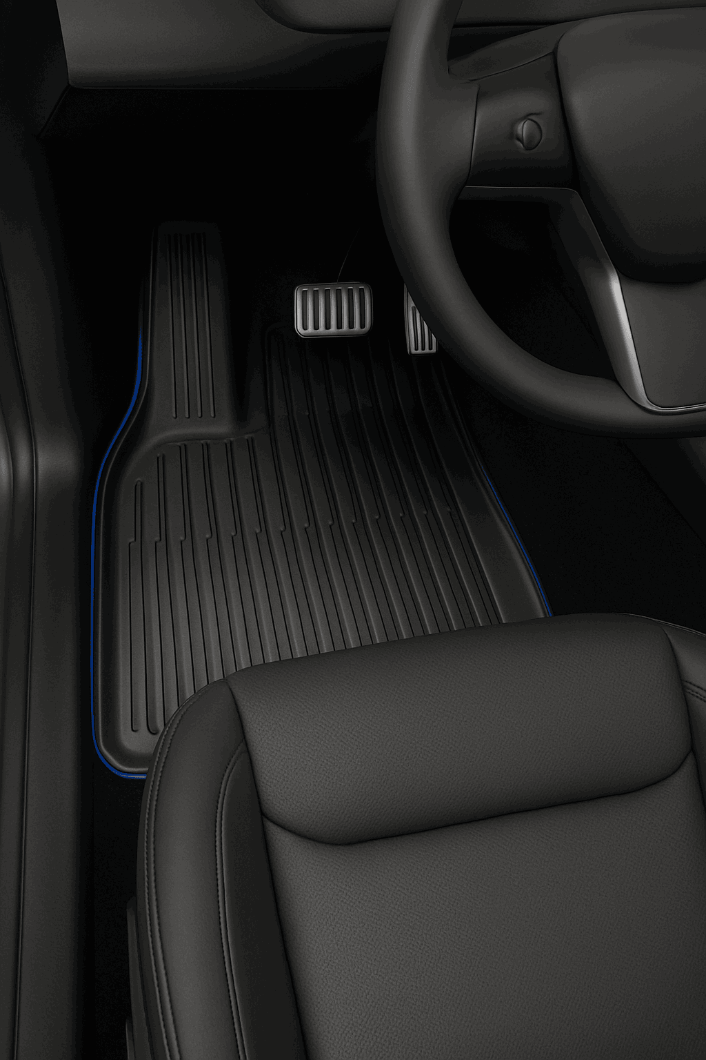 Tesla Model Y All-Weather Floor Mats and Cargo Protectors-RHD Y 9pcs