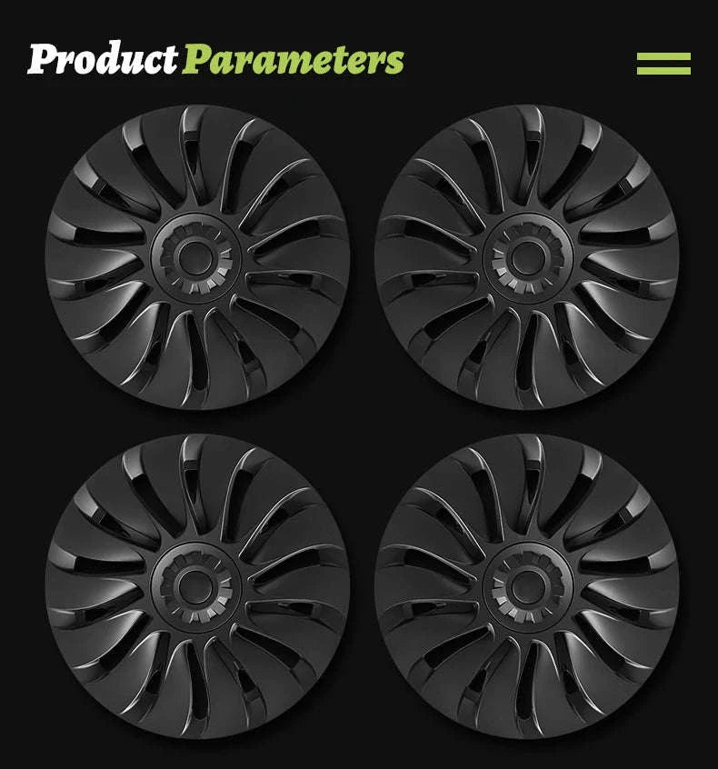 Tesla Model Y Wheel Cover Set for 19-Inch Wheels-Cyclone Style / france
