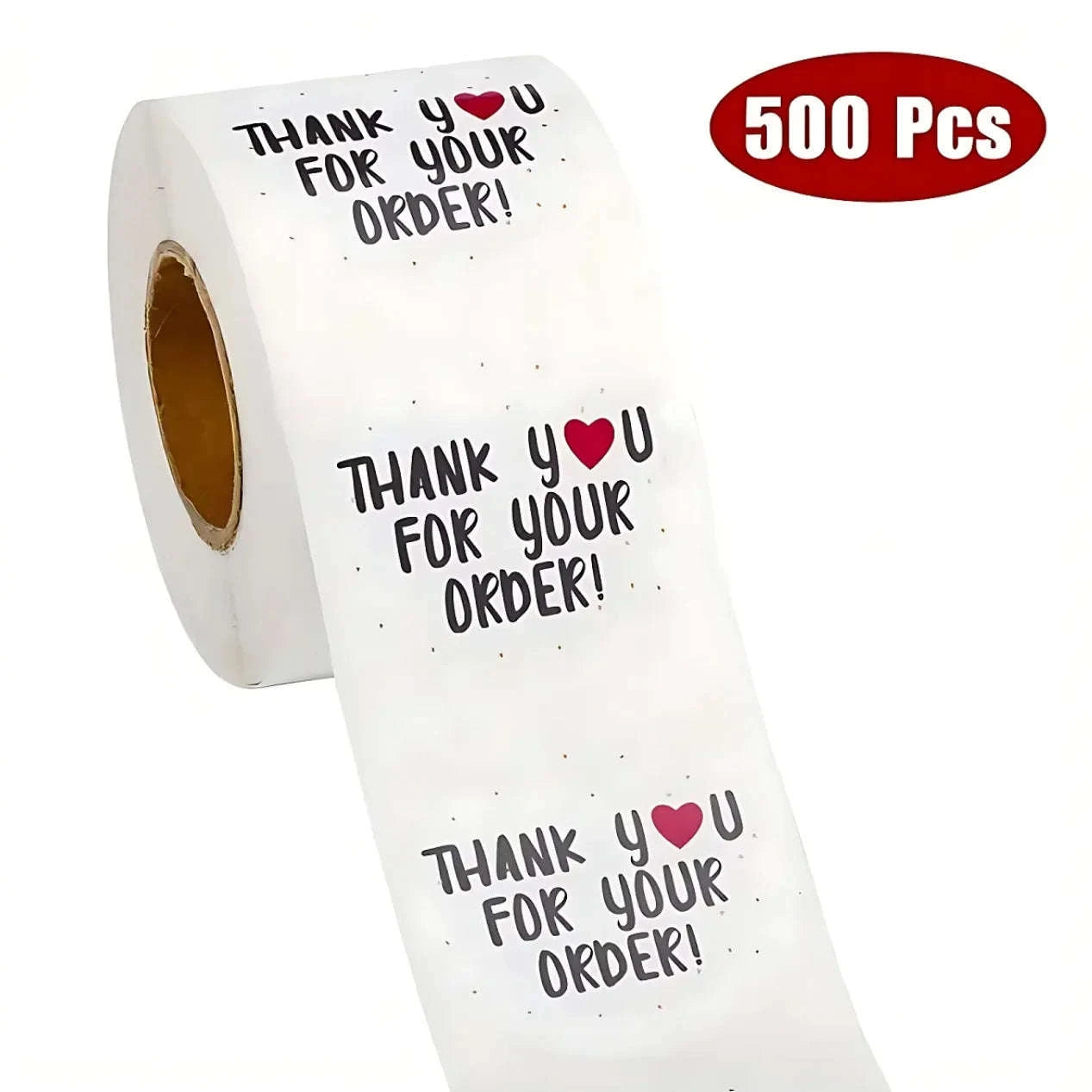 Thank You For Your Order Sticker Roll – 500pcs-Default Title