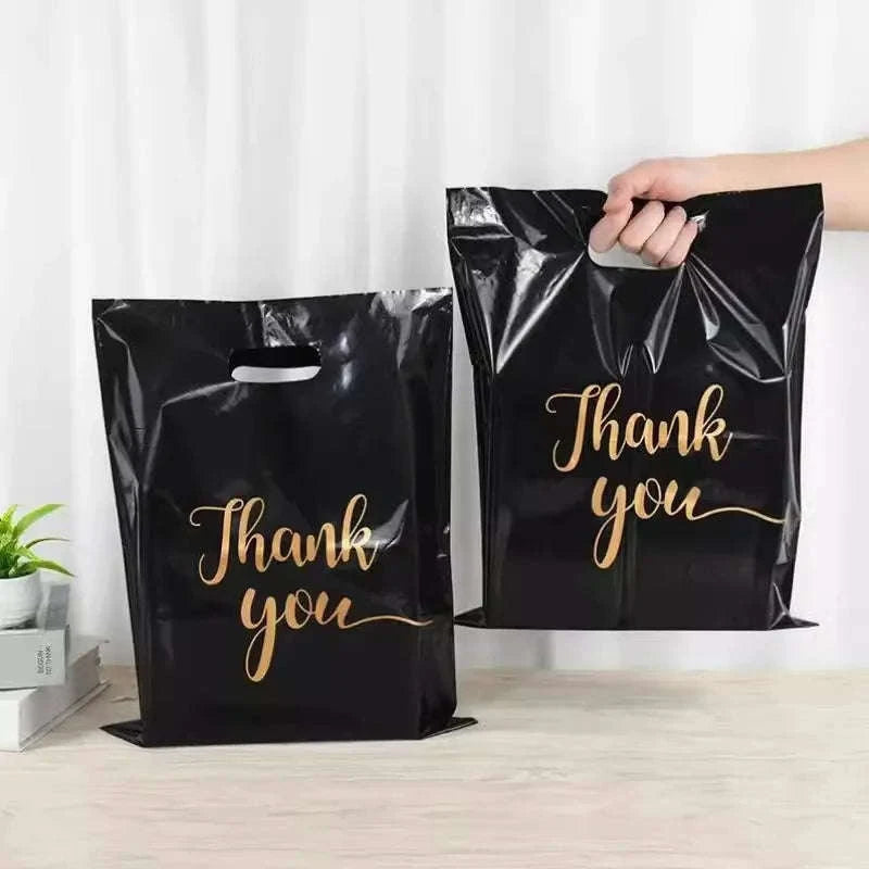Thank You Gift Bags for Parties and Small Business Packaging-white 20x25CM / 50pcs