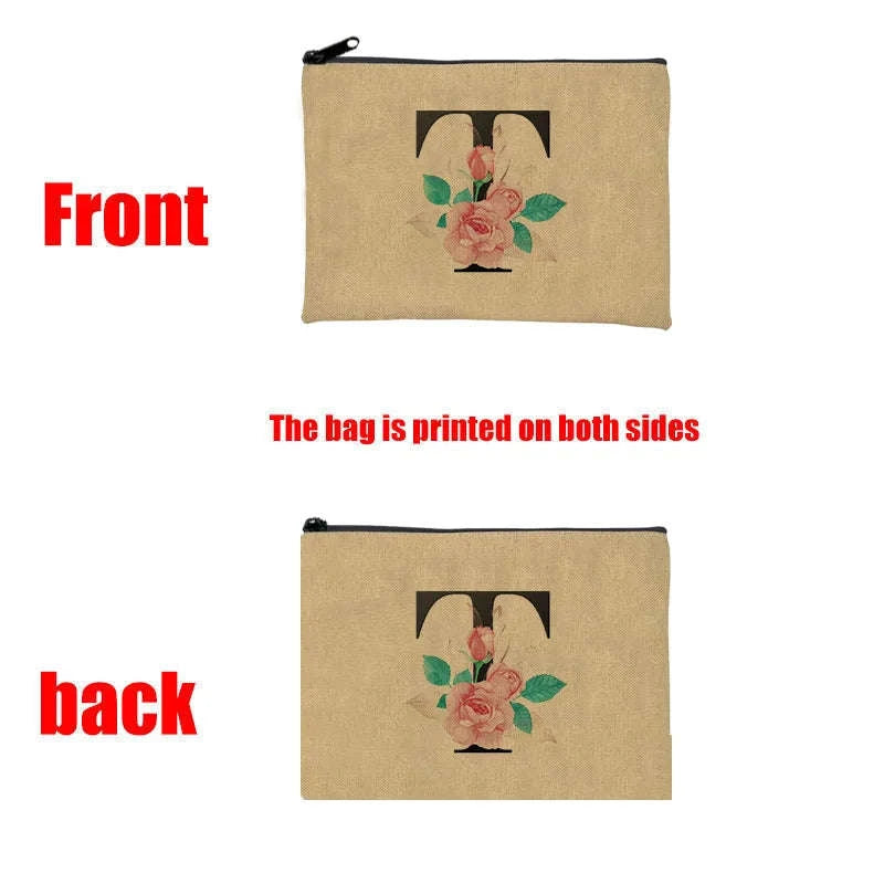 Thank You Teacher Travel Cosmetic Organizer Makeup Pouch-01