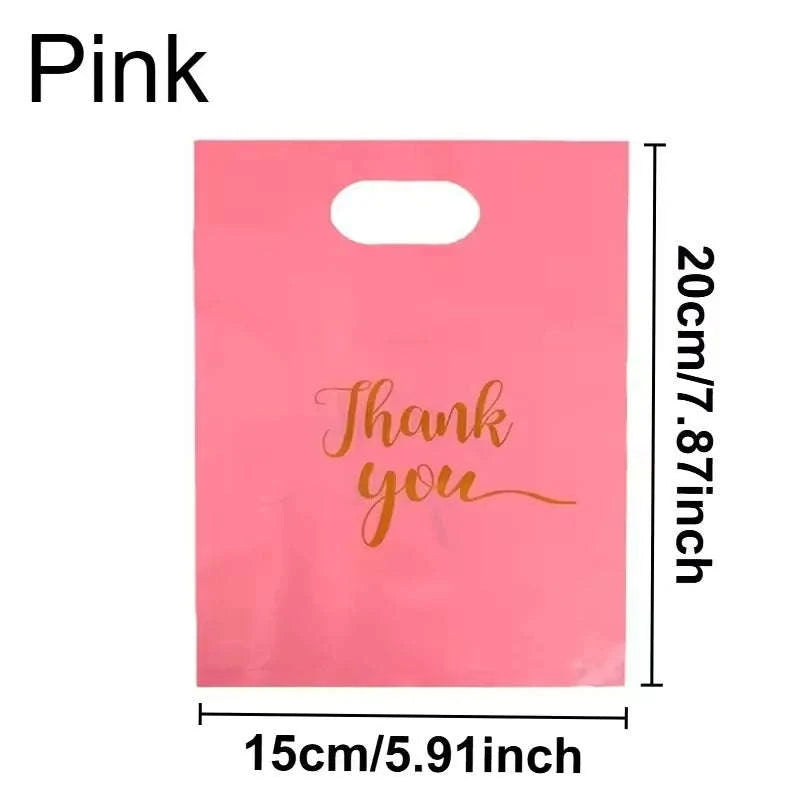 Thanksgiving Gift Bag Black – 100PCS Party & Event Packaging-Pink-20x30cm / 100pcs