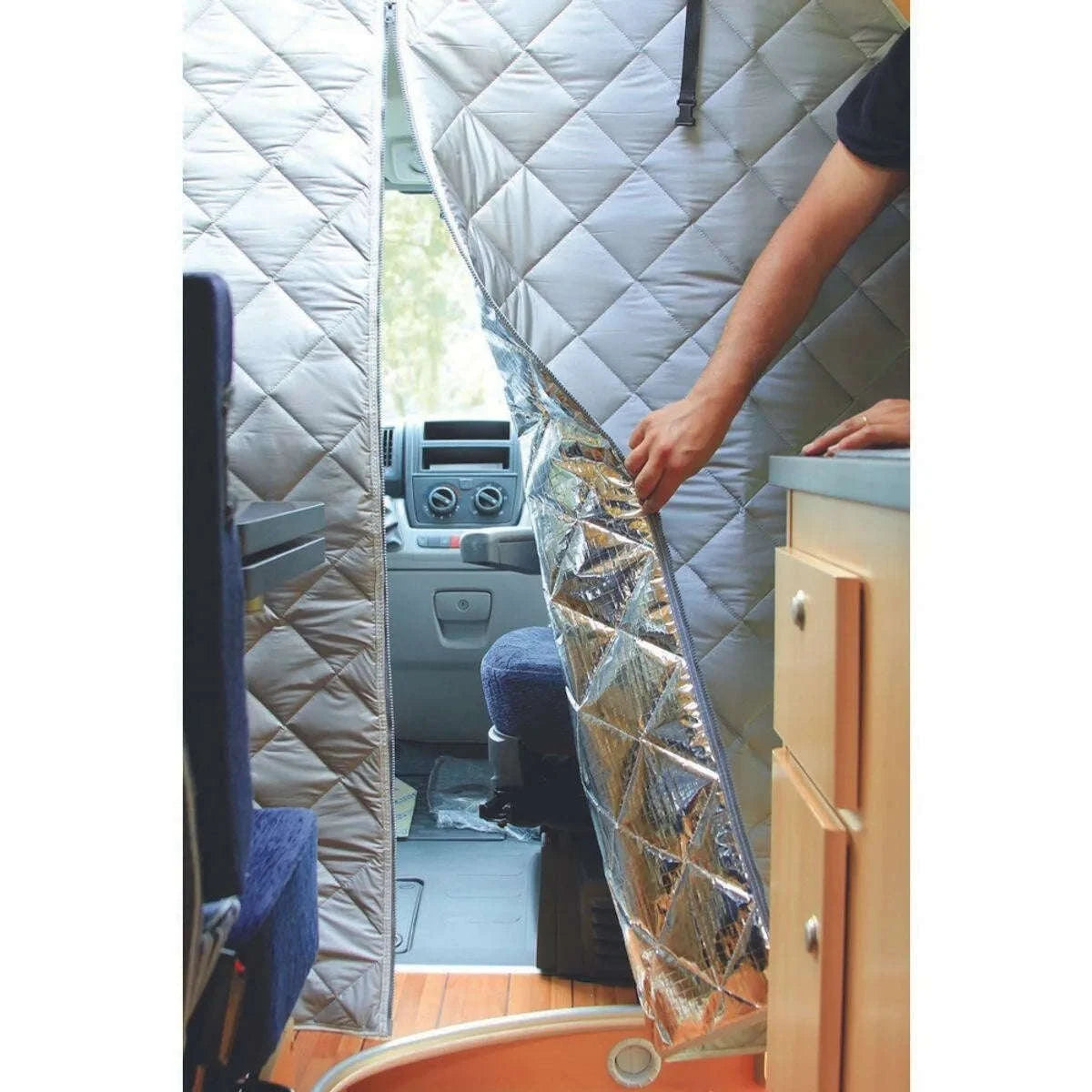 Thermal Cabin Divider Curtain for Fiat Ducato Boxer Relay 2006+-1pc