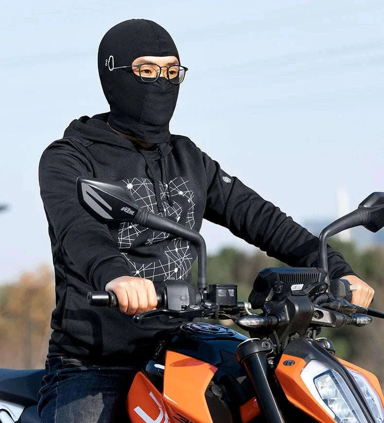 Thermal Cycling Cap Fleece Winter Headgear with Glasses Hole-LF8008-2