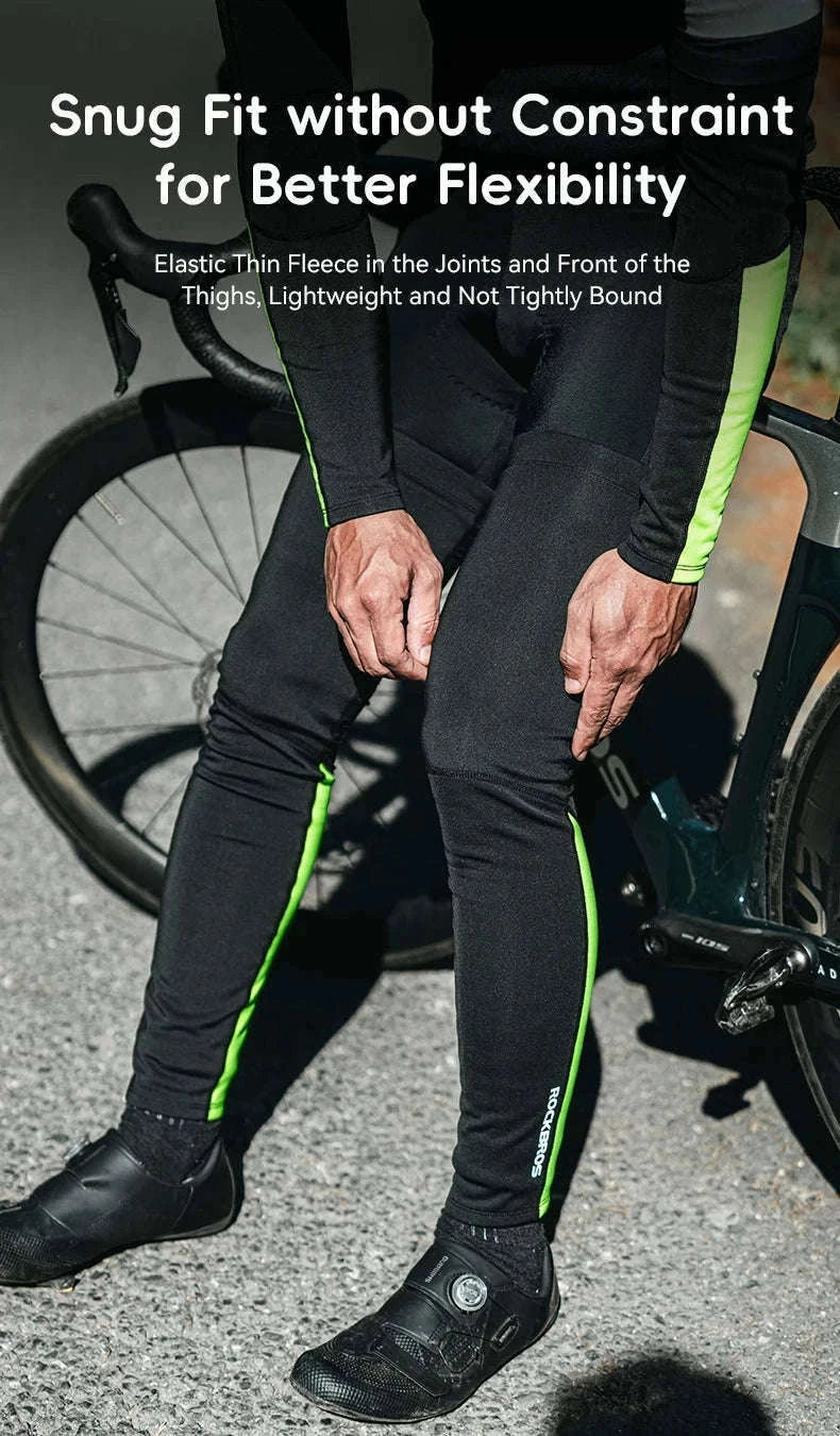 Thermal Fleece Arm & Leg Sleeves for Cycling Warmth and Protection-XT089 TT024 Set / L-XL