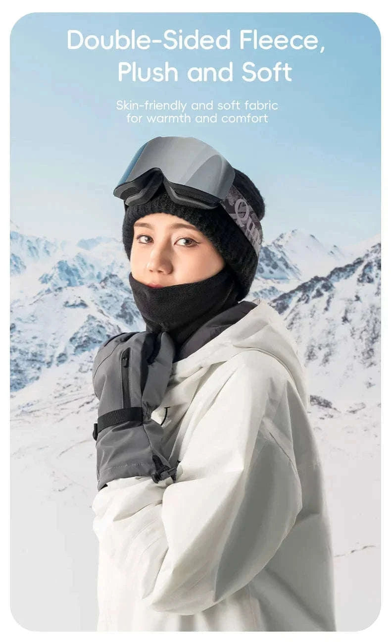 Thermal Fleece Balaclava Full Face Mask for Winter Outdoor Use-014-WB023-BK / S