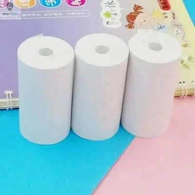 Thermal Paper Rolls 57×25mm – Clear Instant Camera Prints, Sticker-Backed-30 Rolls Sticker