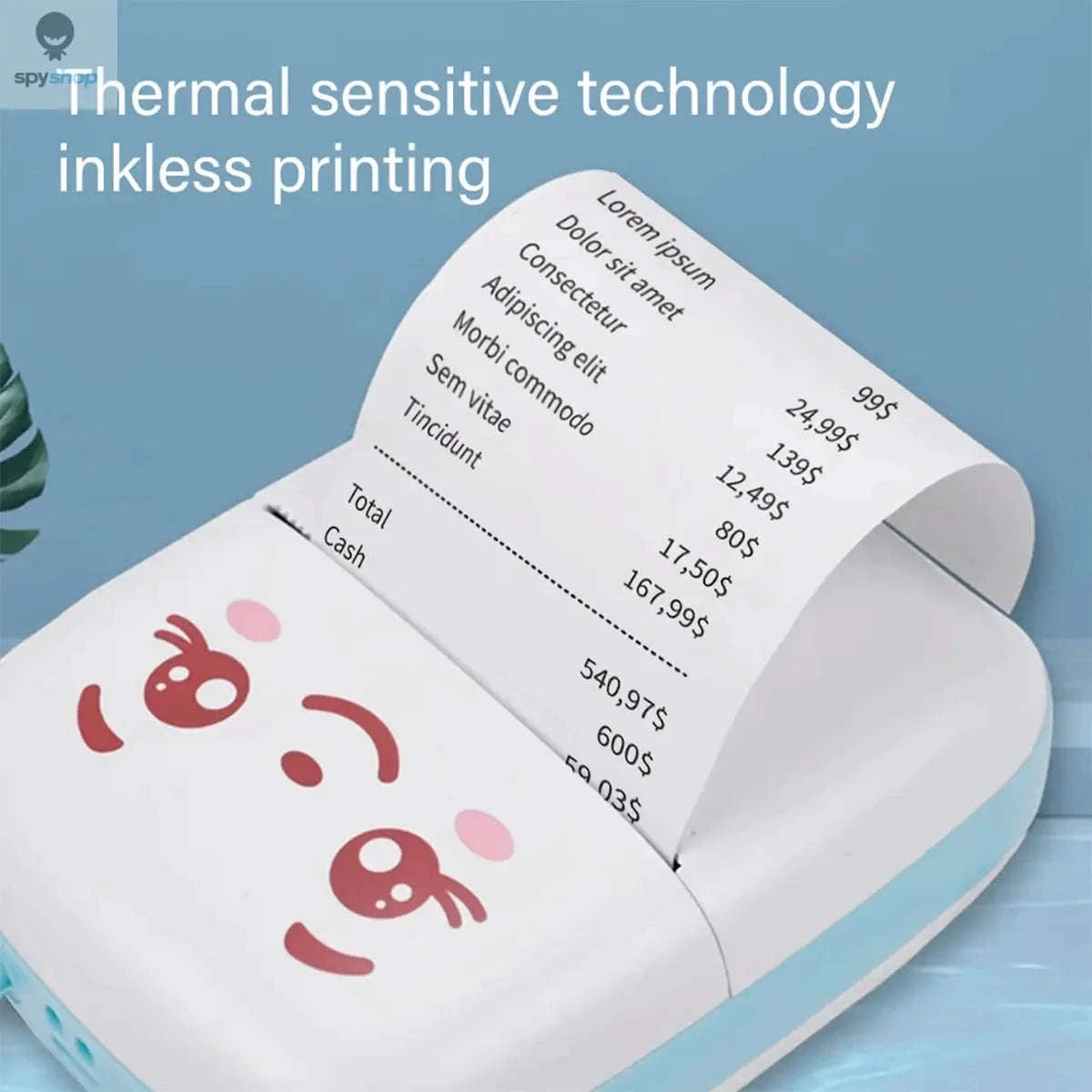 Thermal Printer Paper 57x25mm – Self‑Adhesive Rolls for Portable Mini Printers-5Rolls Trans Sticker