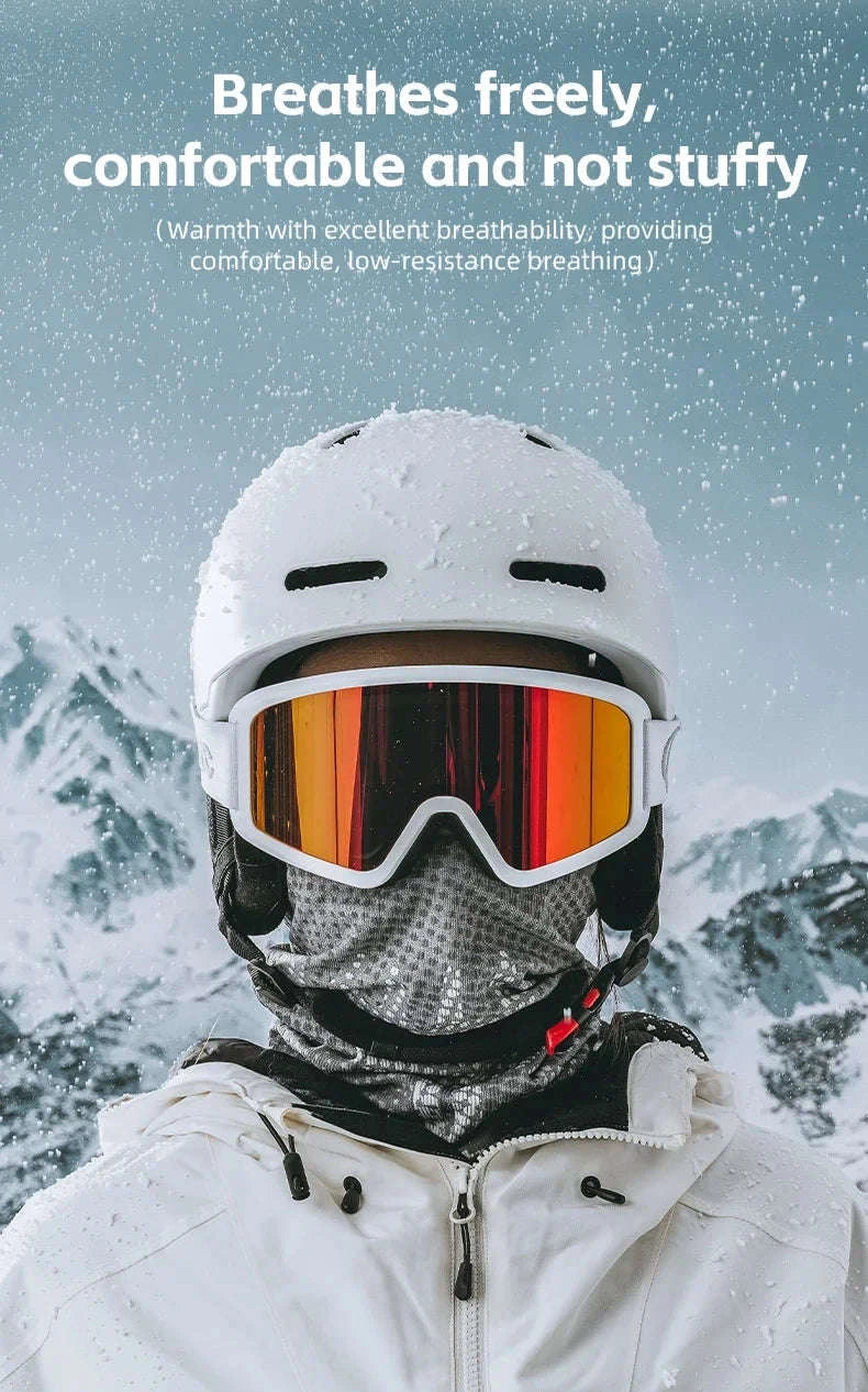 Thermal Ski Face Mask Neck Gaiter for Winter Sports & Outdoor Use-014-WB022 black / One Size