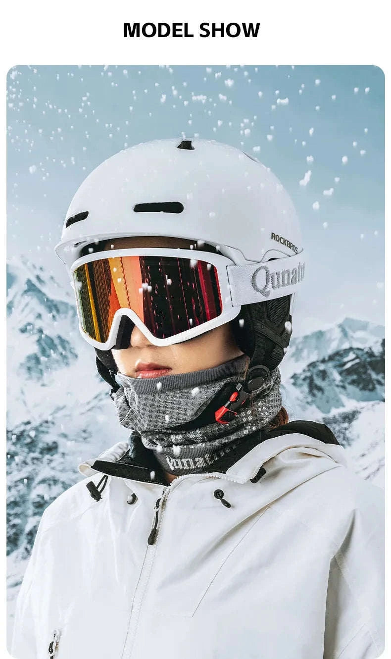 Thermal Ski Face Mask Neck Gaiter for Winter Sports & Outdoor Use-014-WB022 black / One Size