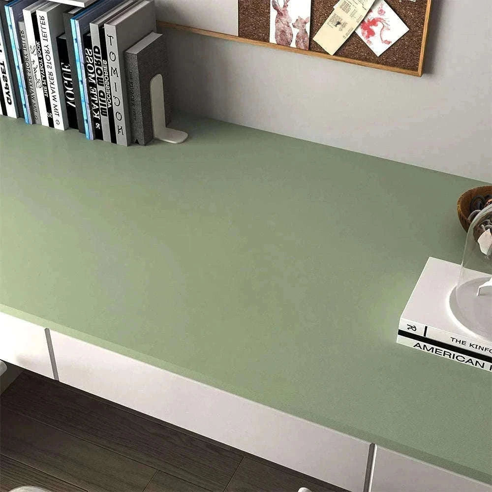 Thick Black Waterproof Peel and Stick Wallpaper Contact Paper-matte light gray / 40cmx100cm