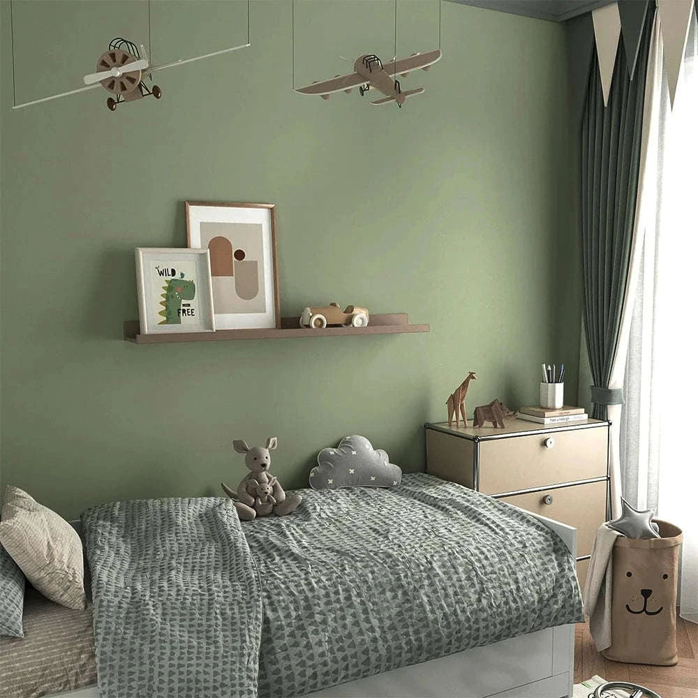 Thick Black Waterproof Wallpaper Contact Paper-matte light gray / 40cmx100cm