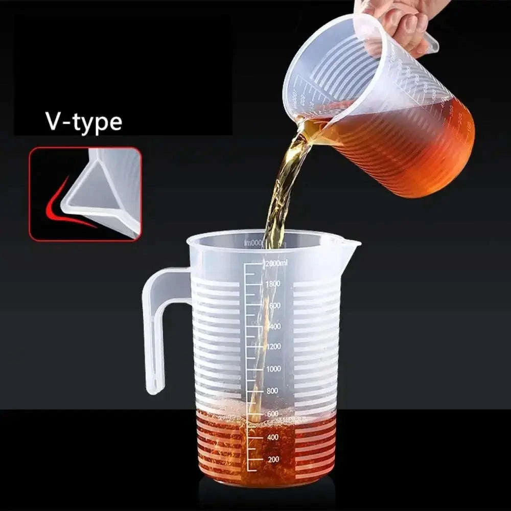 Thickened Plastic Measuring Cup with Scale (100-5000ml)-5000ml(with a lid)