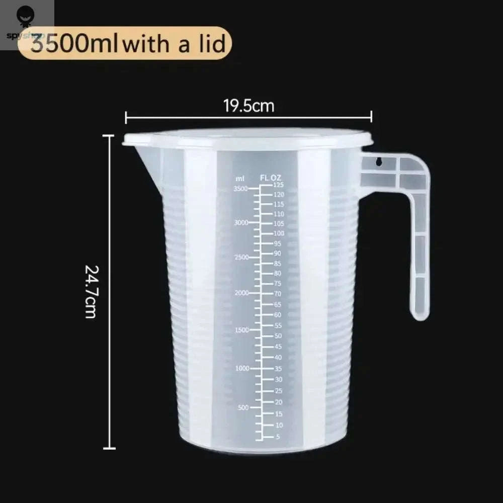 Thickened Plastic Measuring Cup with Scale (100-5000ml)-5000ml(with a lid)