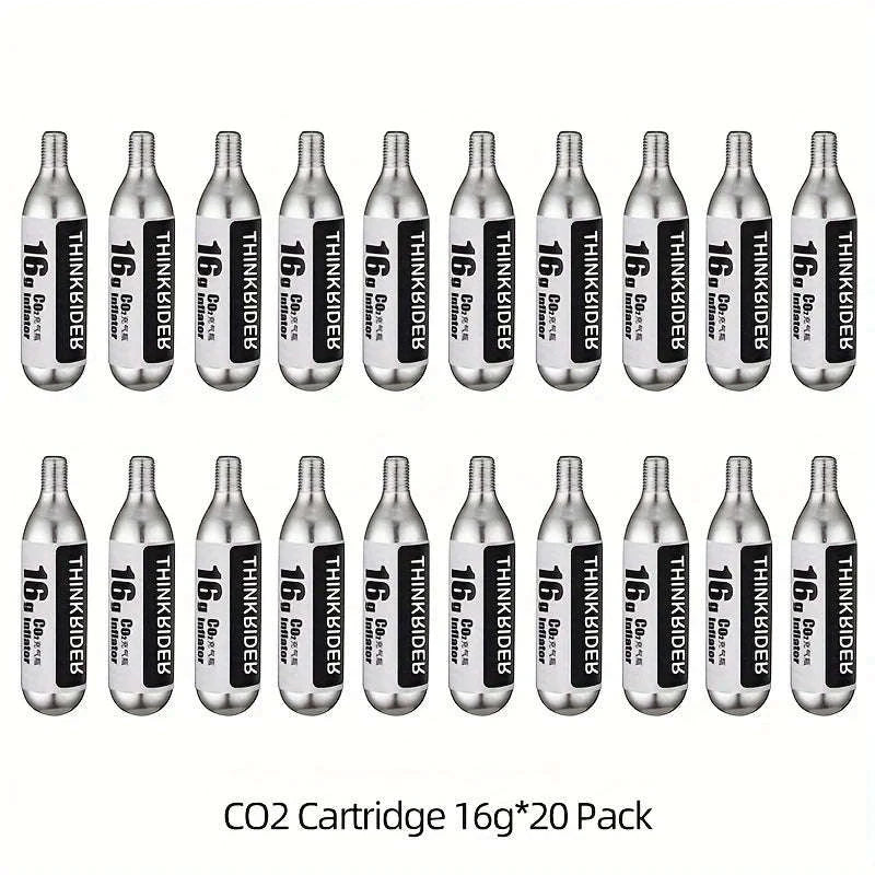 ThinkRider CO2 Pump for Quick Bicycle Inflation-16gX20 Pack / spain