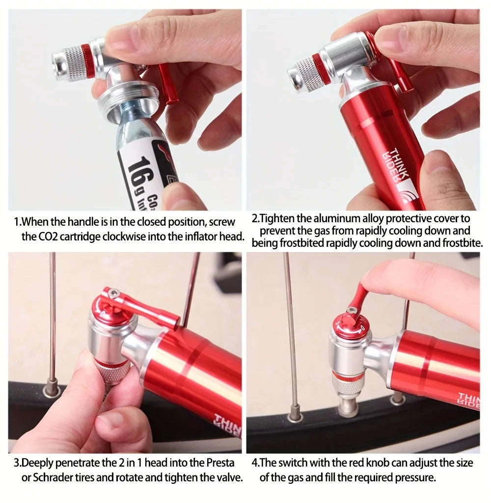 ThinkRider CO2 Pump for Quick Bicycle Inflation-16gX20 Pack / spain
