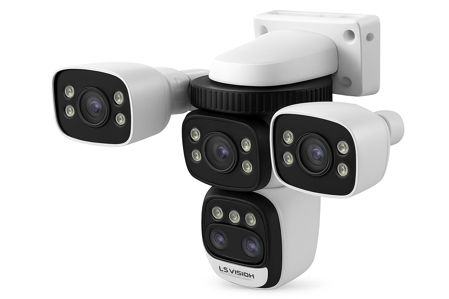 LS VISION 20MP Three-Screen WiFi Security Camera with 10× Zoom