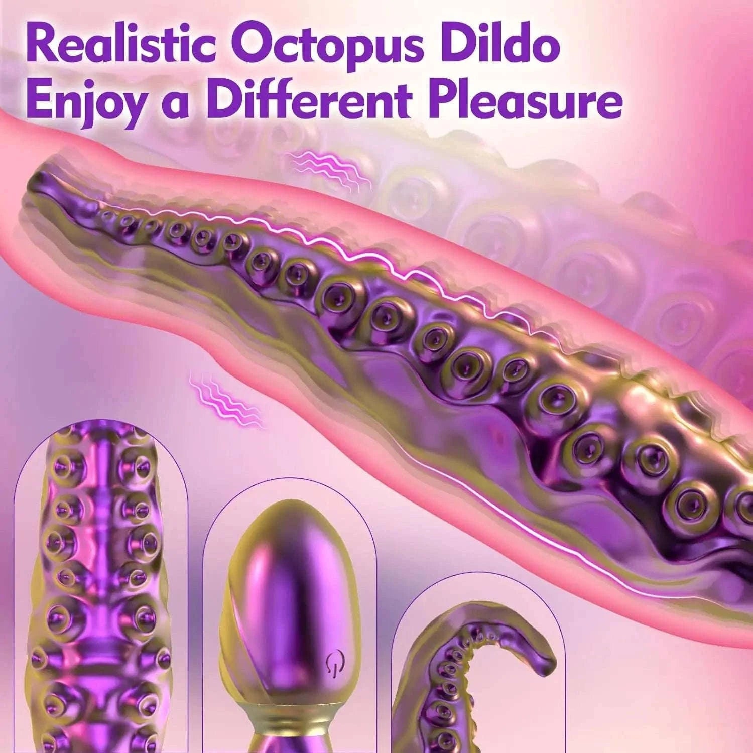 Thrusting Anal Beads Prostate Massager with Remote Control-Vibrate Purple