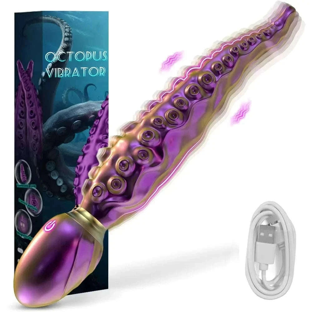 Thrusting Anal Beads Prostate Massager with Remote Control-Vibrate Purple