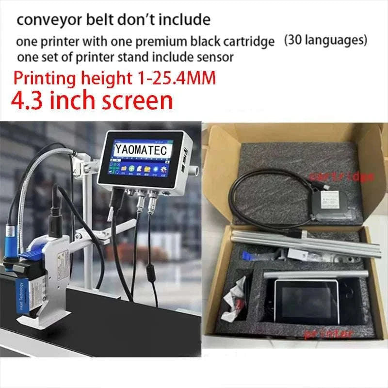 TIJ Inkjet Coding Printer 12.7mm Expiry Date & Batch Printer-4.3 inch printer / Poland