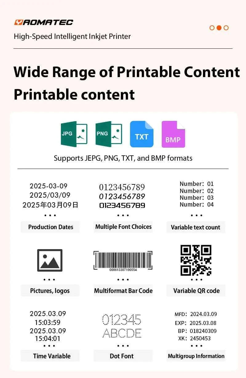 TIJ Inkjet Coding Printer 12.7mm Expiry Date & Batch Printer-4.3 inch printer / Poland