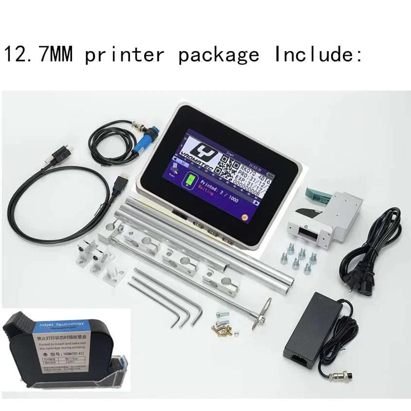 TIJ Inkjet Coding Printer 12.7mm Expiry Date & Batch Printer-4.3 inch printer / Poland