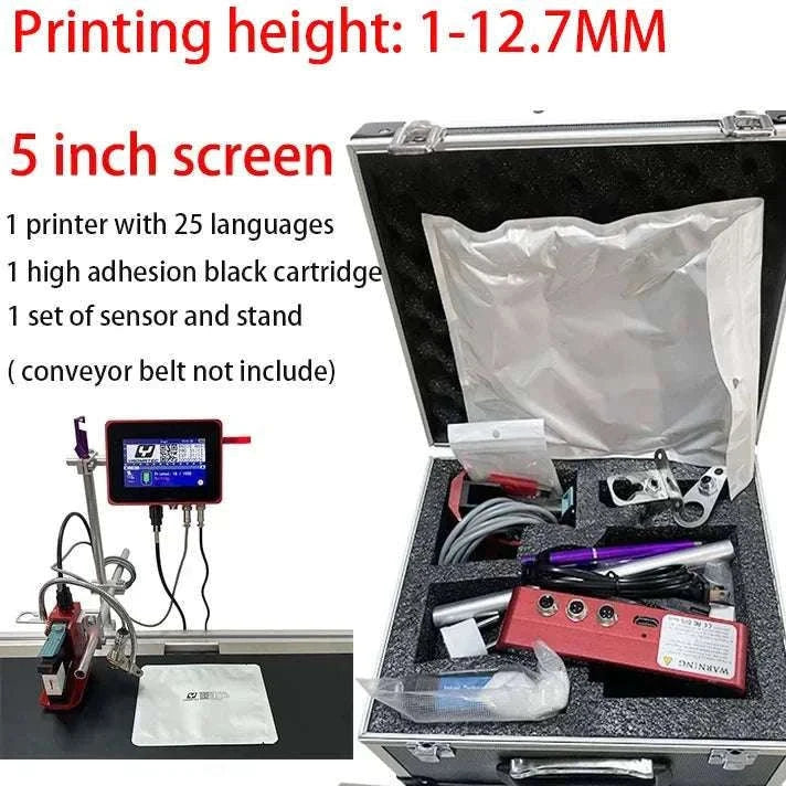 TIJ Inkjet Coding Printer 12.7mm Expiry Date & Batch Printer-4.3 inch printer / Poland