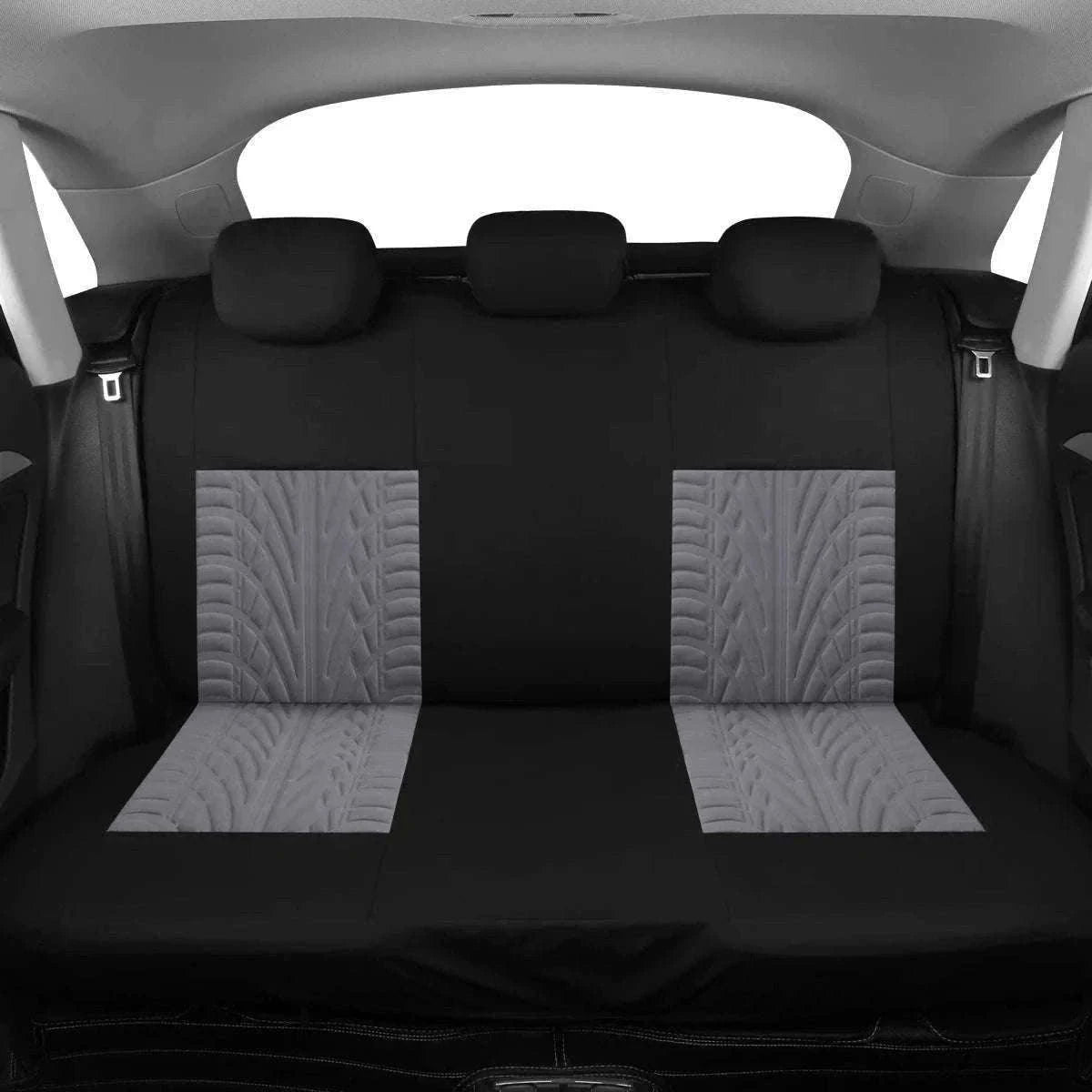 Tire Track Car Seat Covers Universal Airbag-Compatible Set-