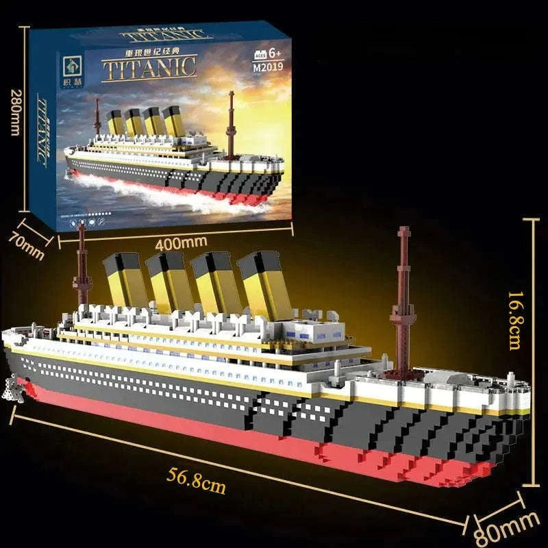 Titanic Model Cruise Ship Building Blocks Set for Display-3688Pcs Gift Box