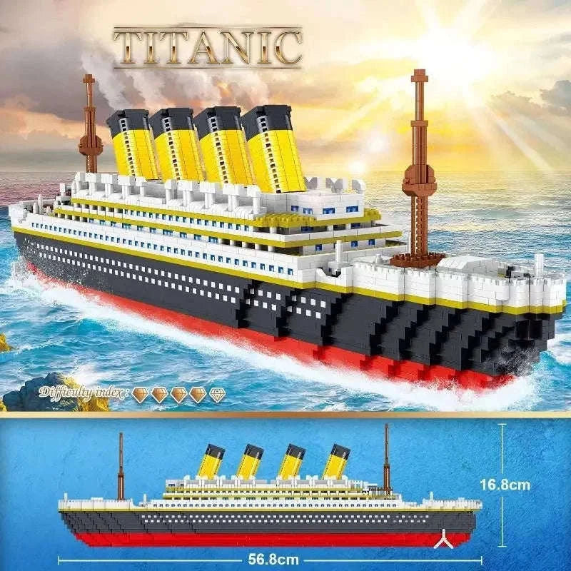Titanic Model Cruise Ship Building Blocks Set for Display-3688Pcs Gift Box