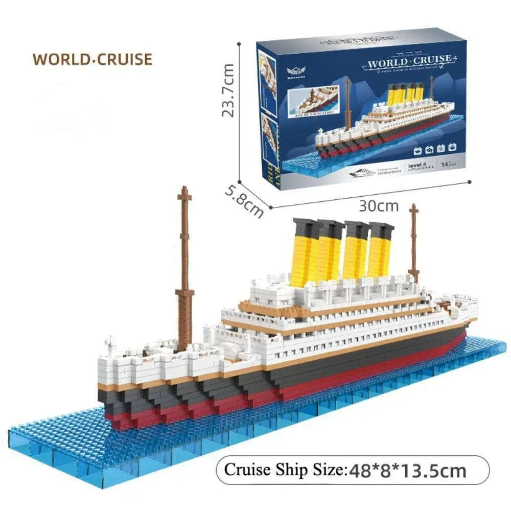 Titanic Model Cruise Ship Building Blocks Set for Display-3688Pcs Gift Box