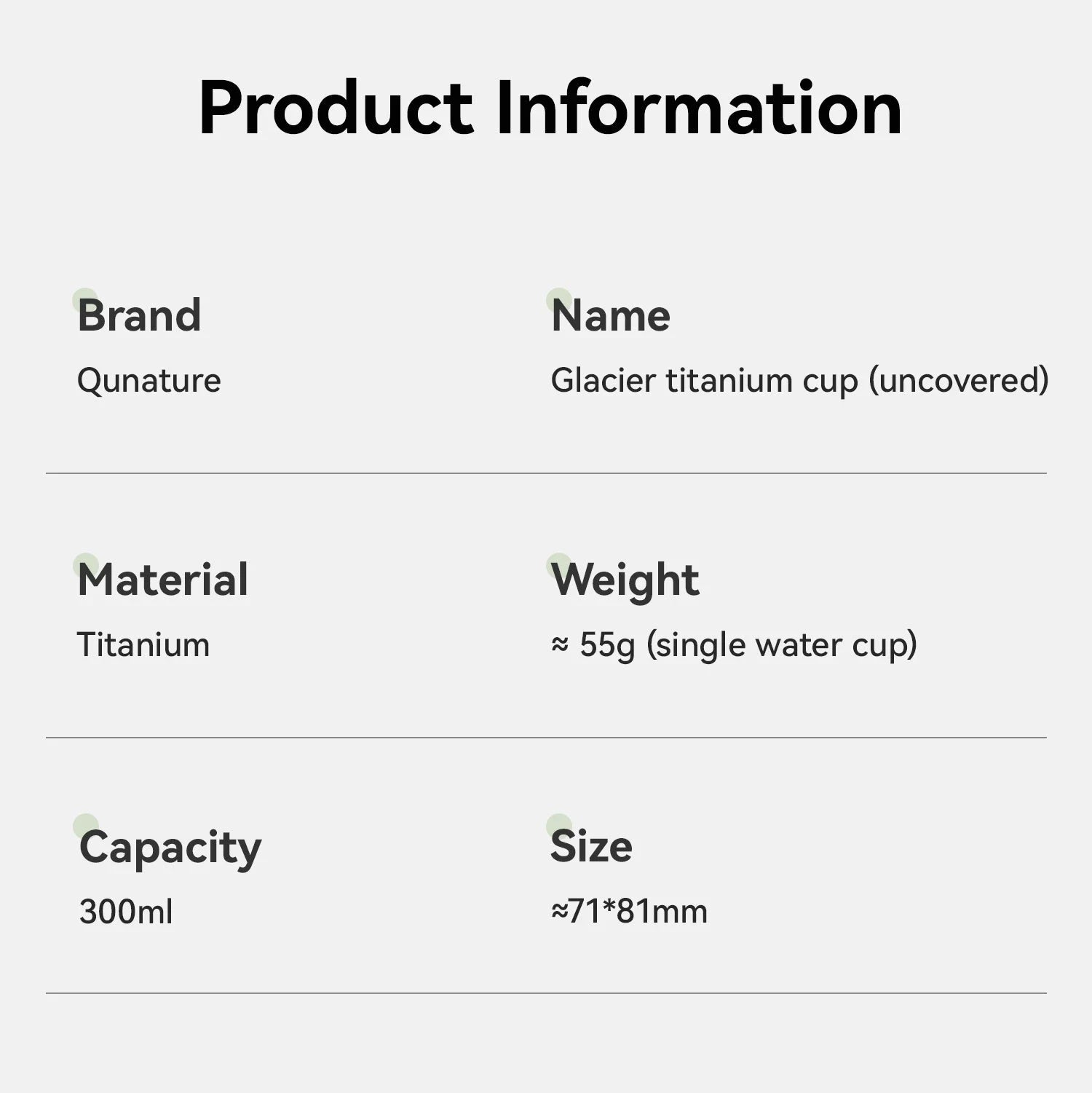 Titanium Camping Mug 300ml Ultralight Cup with Handle-60017901