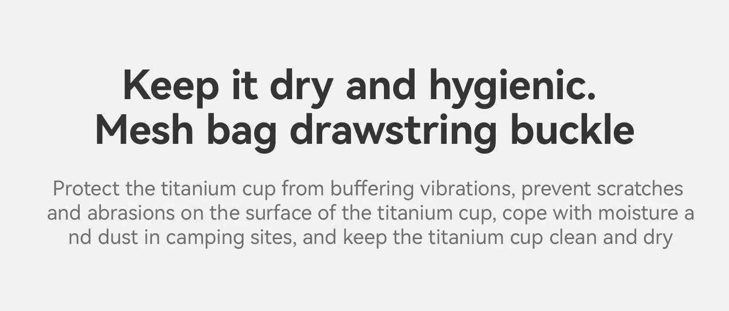 Titanium Camping Mug 300ml Ultralight Cup with Handle-60017901