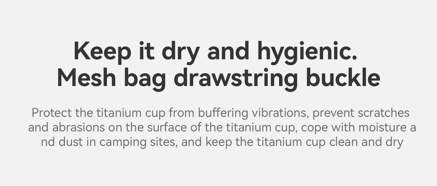 Titanium Camping Mug 300ml Ultralight Cup with Handle-60017901