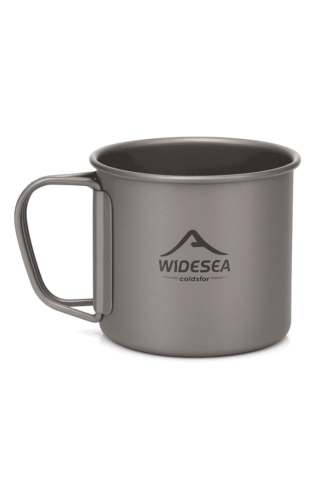 Titanium Cup with Lid Foldable Camping Coffee Mug-450mL