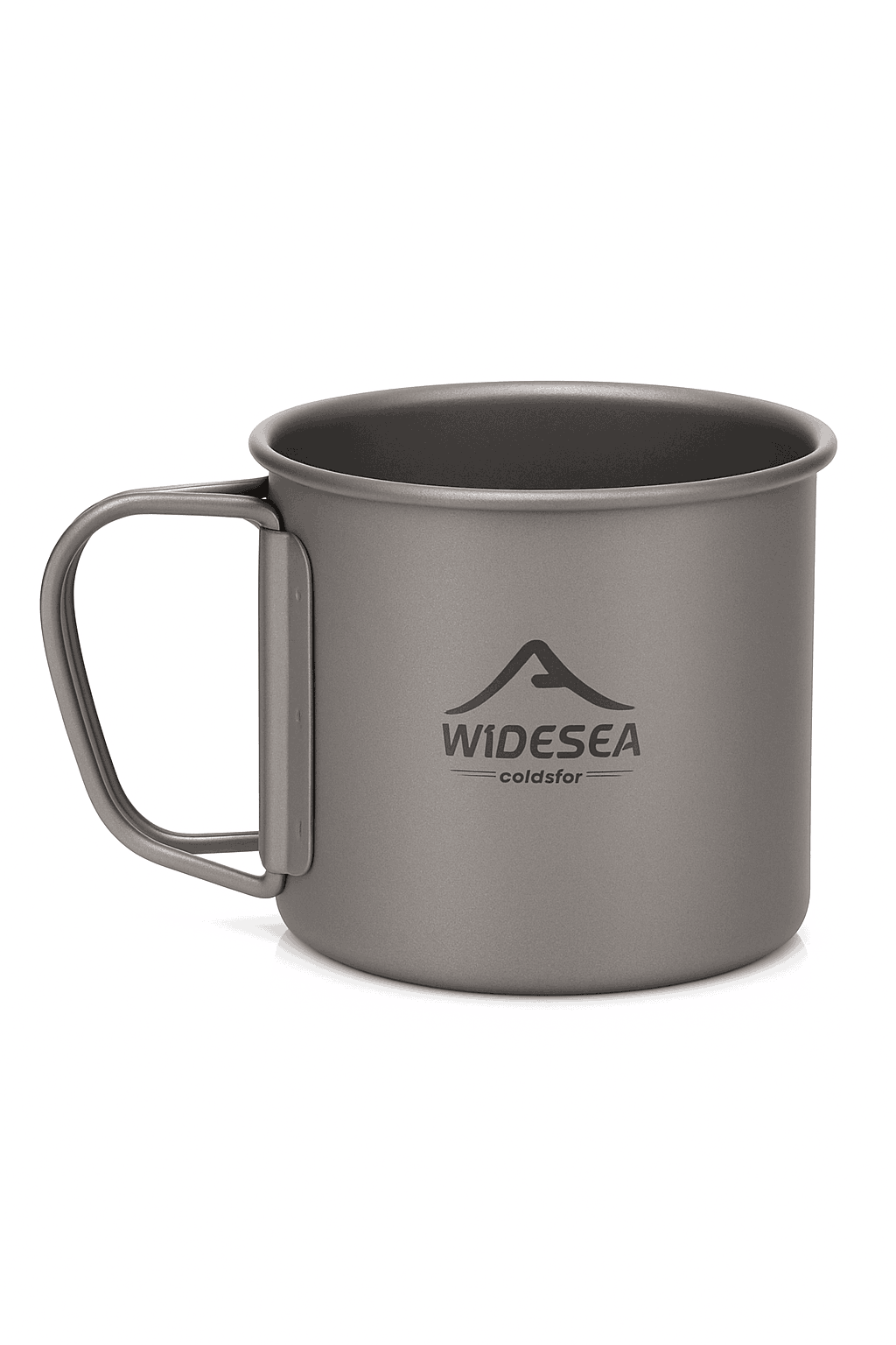 Titanium Cup with Lid Foldable Camping Coffee Mug-450mL