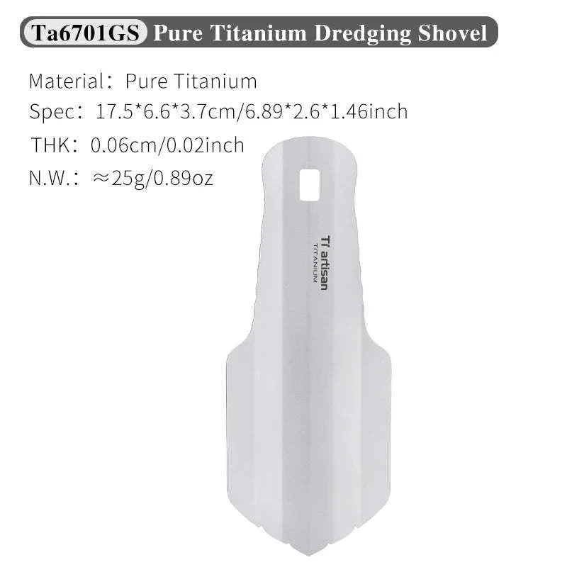 Titanium Hand Shovel Mini Ultralight Portable Trowel-Ta6701G-S