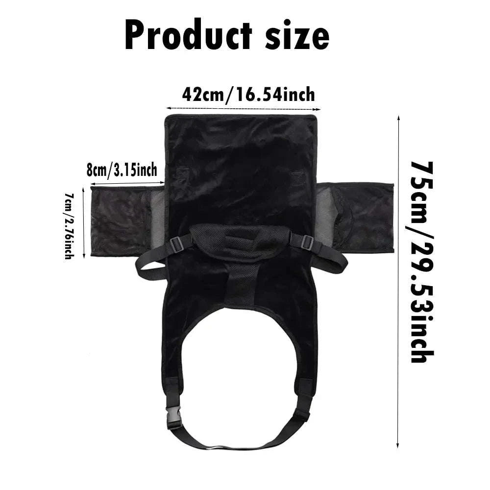Toddler Airplane Seat Extender Bed with Footrest Hammock & Pocket-With Storage Bag