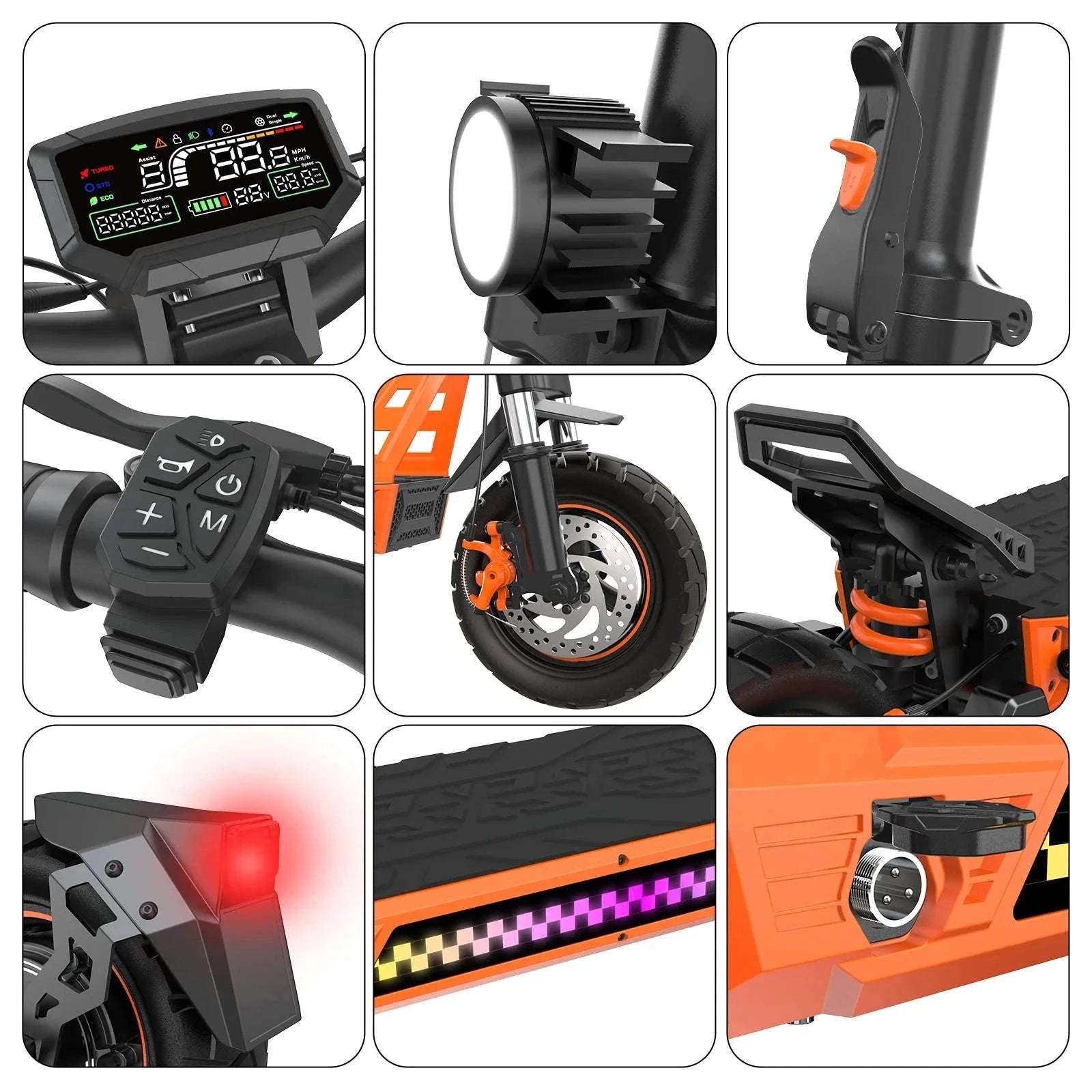 TOFUN TF3 1000W Electric Scooter for City and Off-Road-TF3 / france