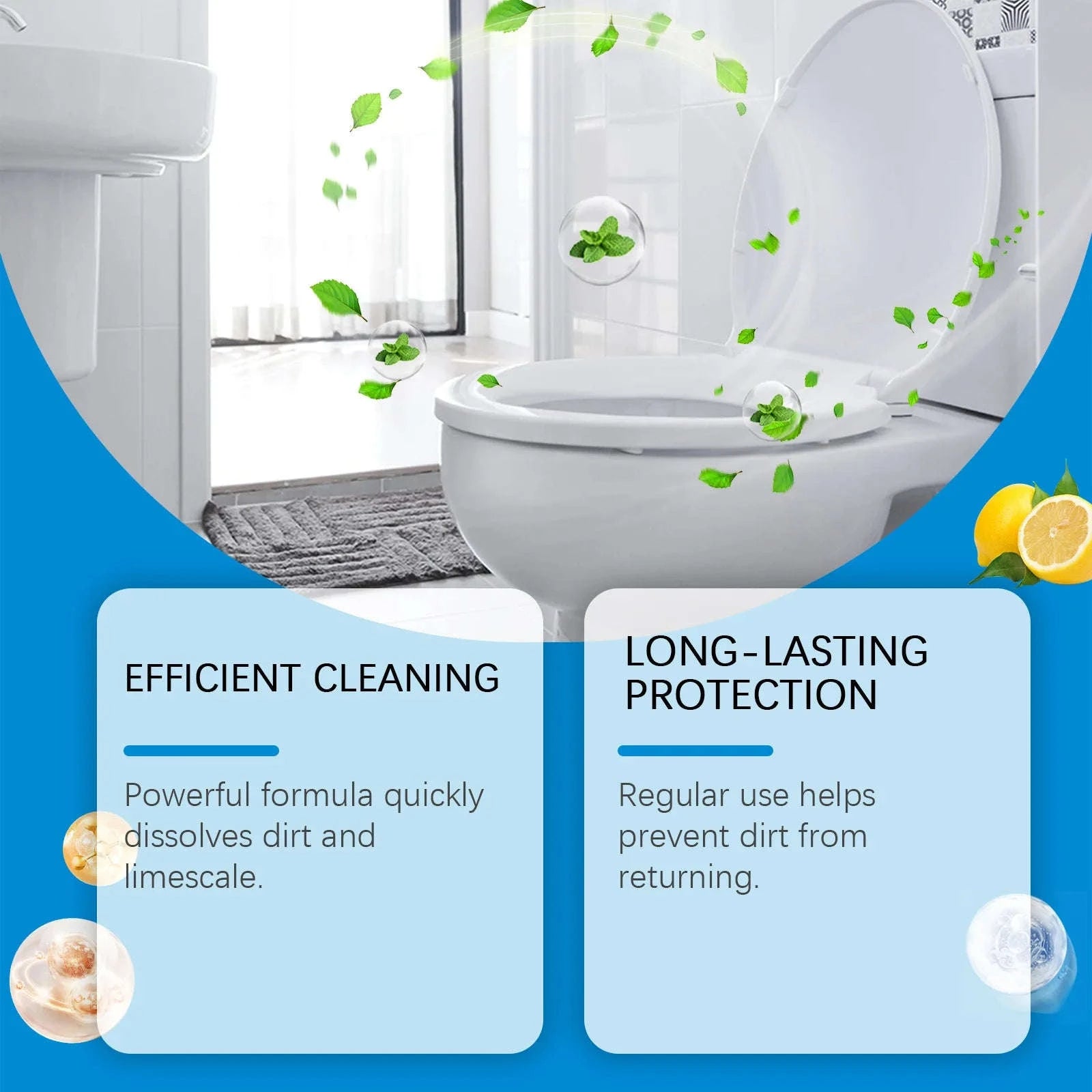 Toilet Cleaning Tablets for Stain Removal & Odor Control (20pcs)-20pcs boxed / United States