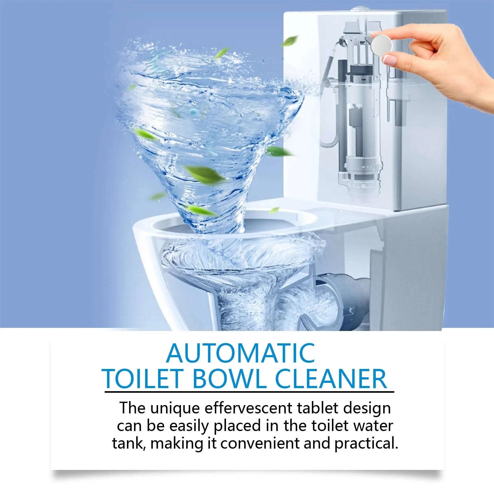 Toilet Cleaning Tablets for Stain Removal & Odor Control (20pcs)-20pcs boxed / United States