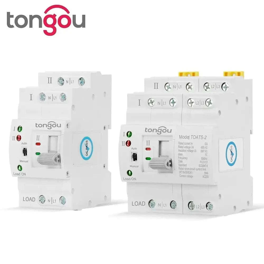 TONGOU Automatic Transfer Switch for Dual Power Systems-2p 63A / 220V