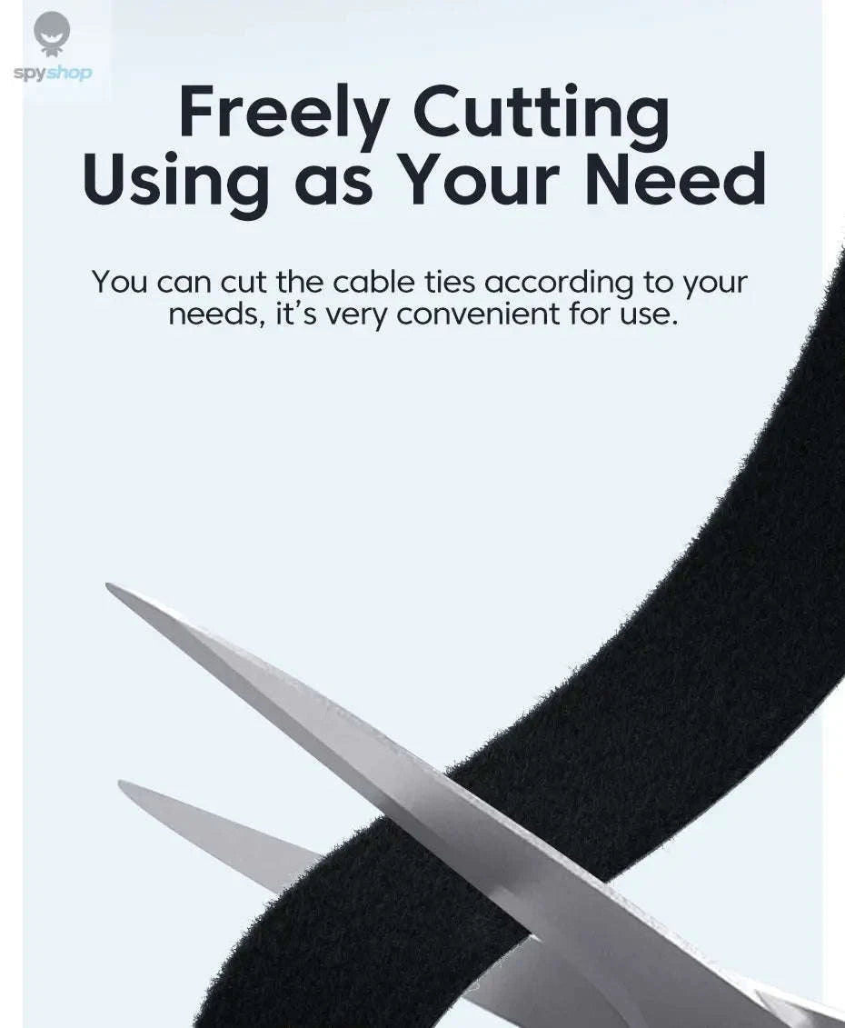 Toocki Cable Organizer Wire Winder – Tangle-Free USB & Earphone Management-1M Black